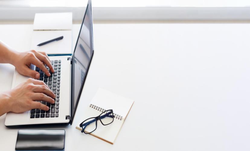 Person using a laptop to study the new ARFID Fundamentals eLearning course from InsideOut