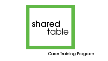 An image of the shared table carers training program logo