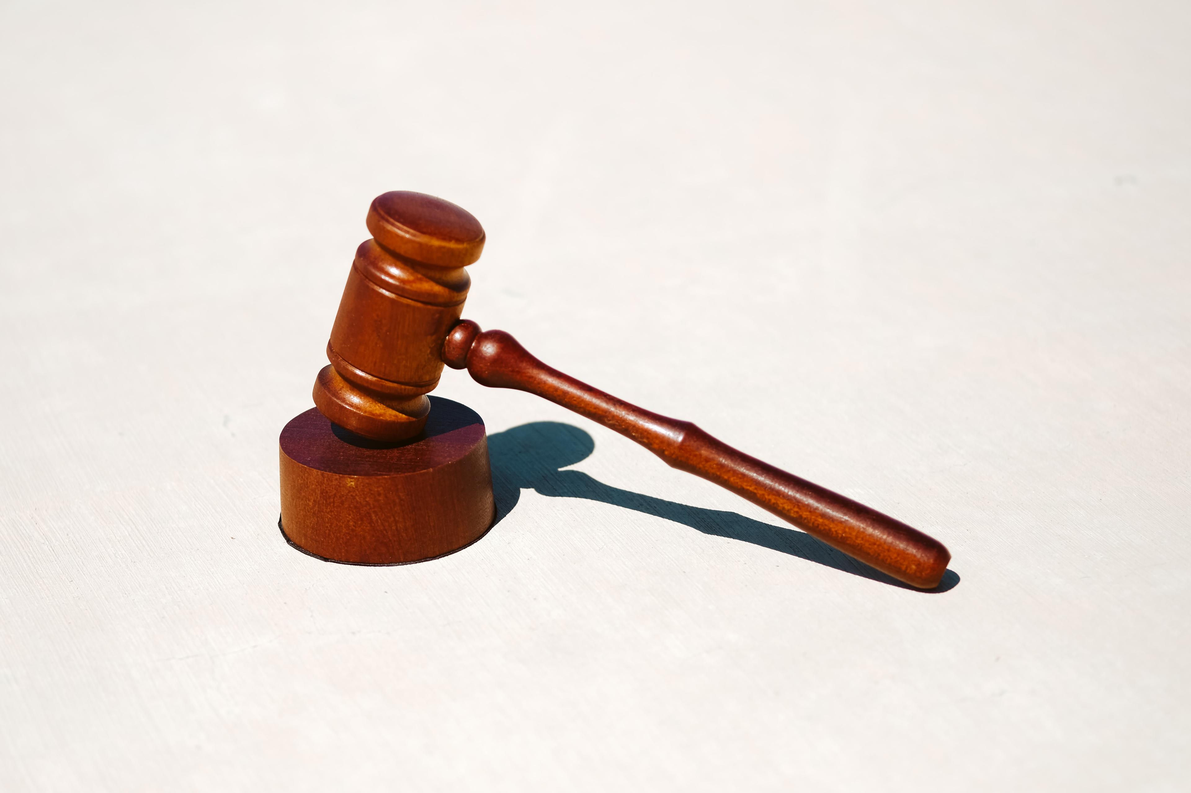 An image of a judges hammer and gavel