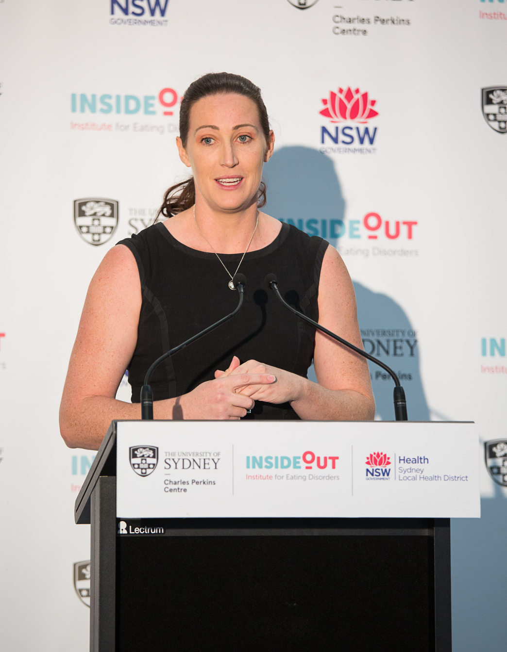 Olympic hurdler and InsideOut Institute ambassador Jana Pittman at the launch of the InsideOut Institute