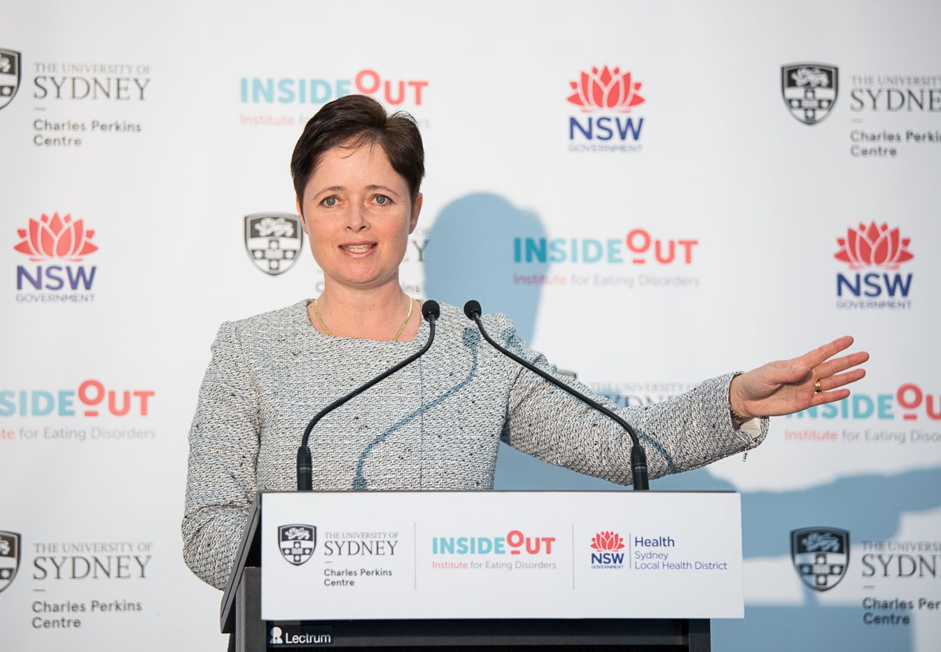 Hon Tanya Davies MP, NSW Minister for Mental Health, launches the InsideOut Institute